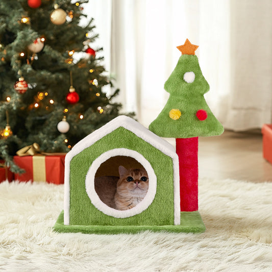 Christmas Tree Cat House and Climbing Frame