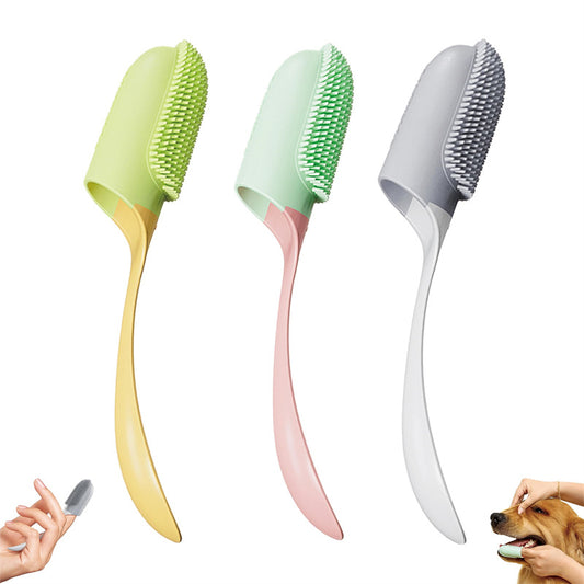 3 Pcs Oral Cleaning Silicone Finger Toothbrush for Cats & Dogs