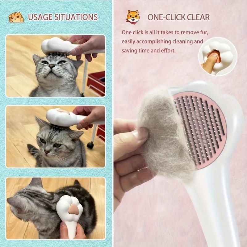 Paw Shaped Hair Removal Comb for Cats & Dogs