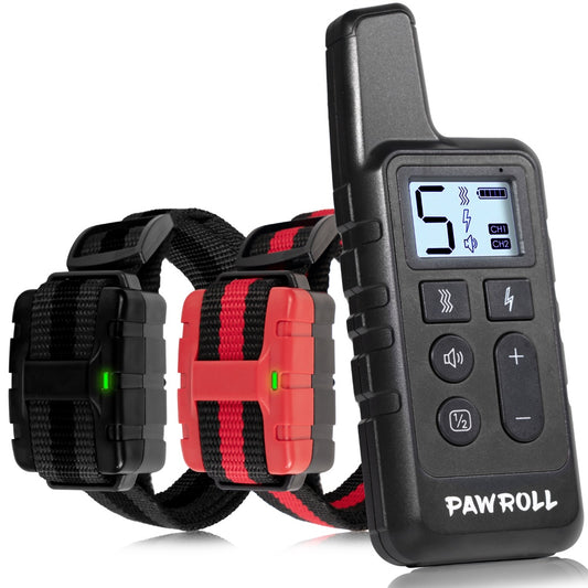 2 Dog Training Collars with Remote to Train 2 Dogs at Once if Needed