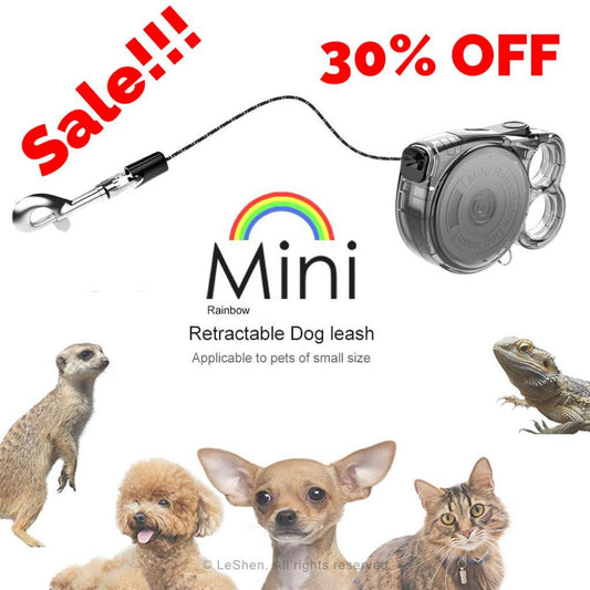 Mini Retractable Leash - for Cats & Small Dogs