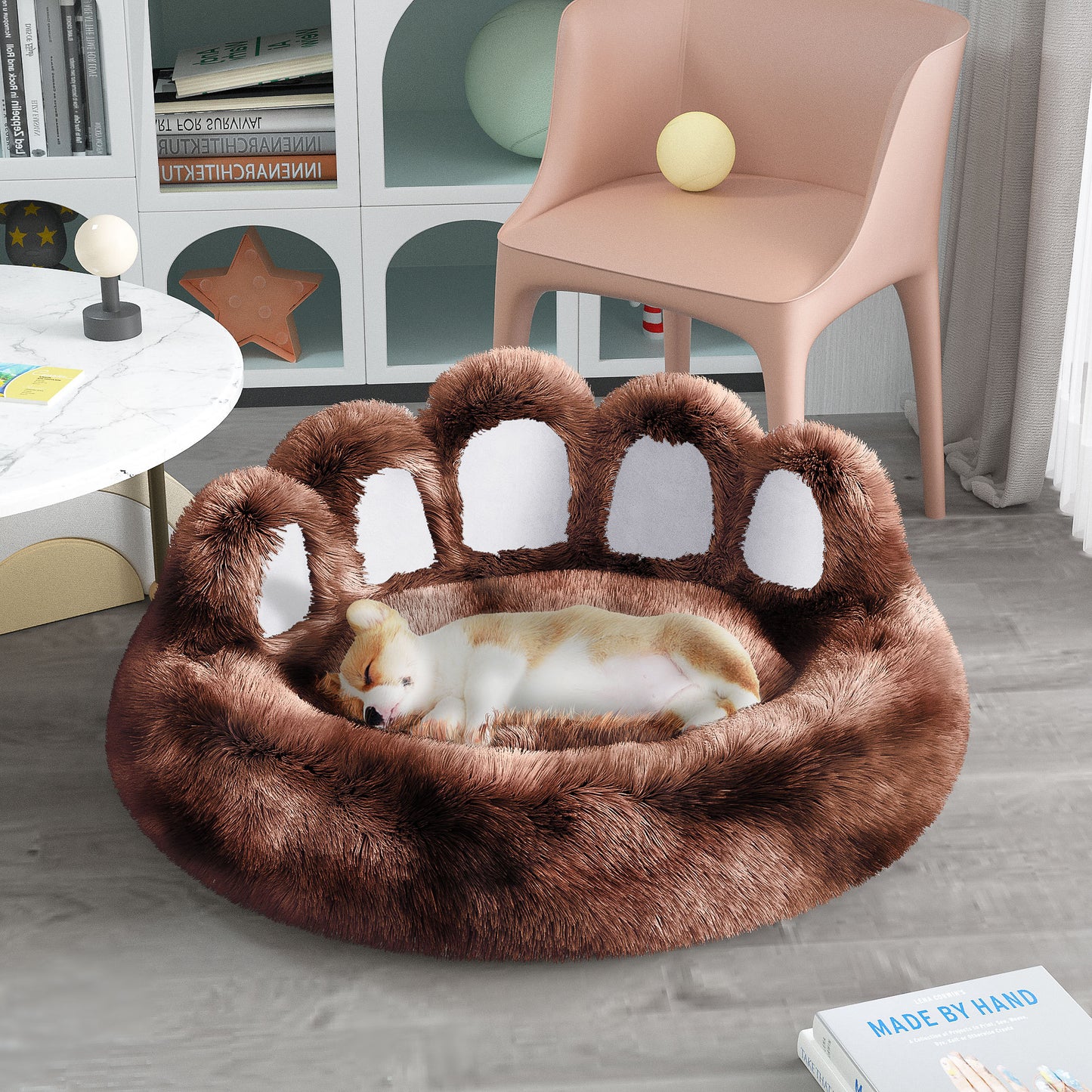 Comfy Paw Shaped Bed for Cats & Dogs