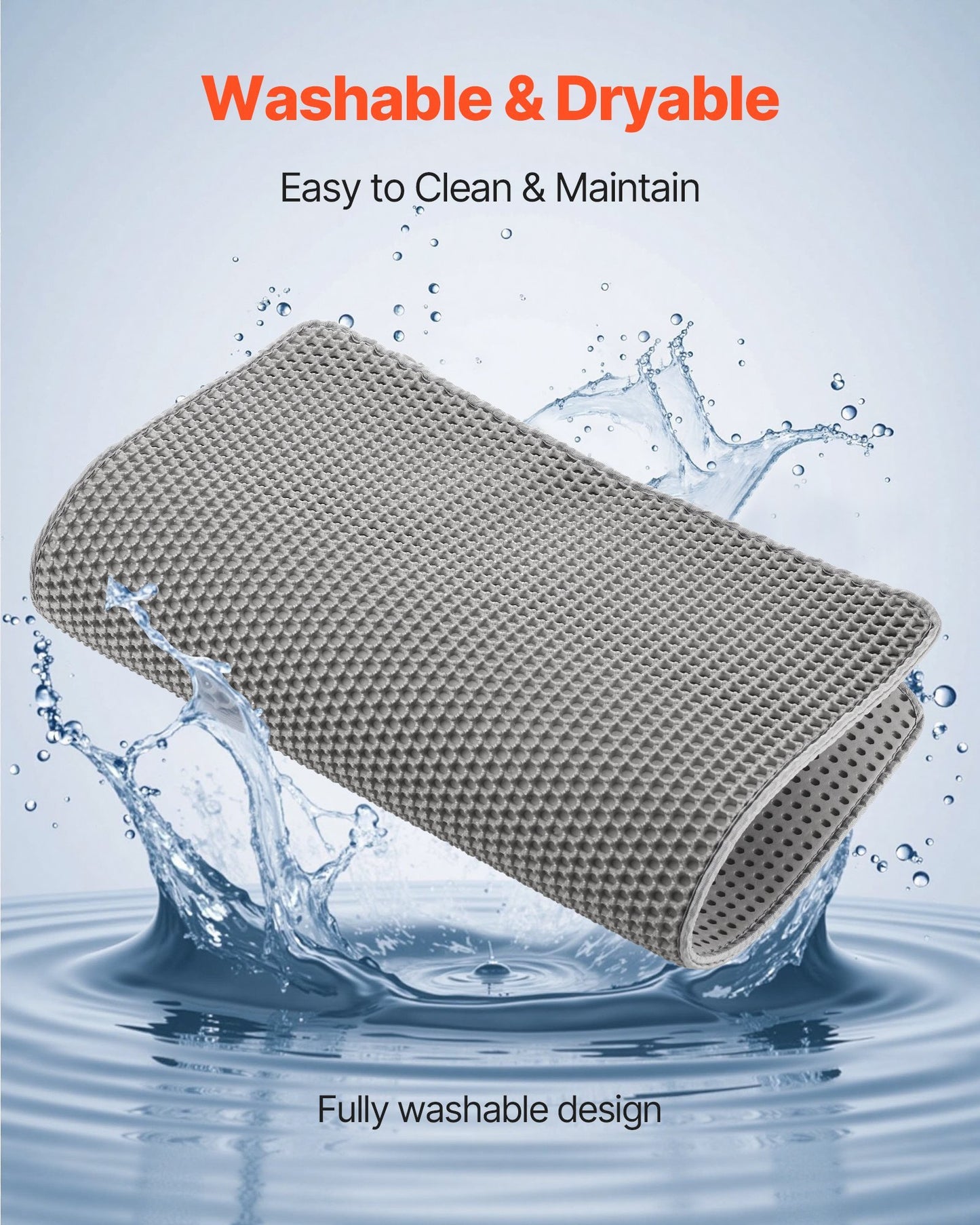 Double Layer Cat Litter Trapping Mat Non-Slip & Urine-Proof