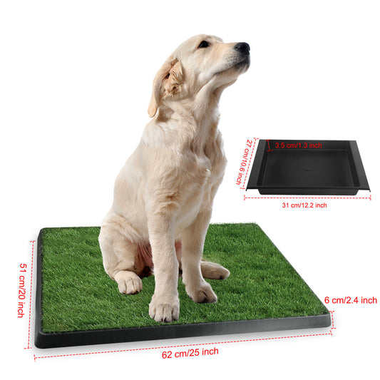 1Pc Potty Training Artificial Grass Pad for Dogs. (Easy Cleaning)