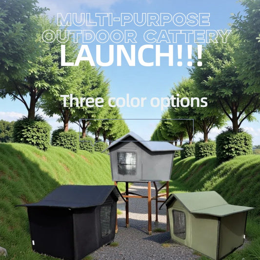 Rainproof + Windproof Portable Outdoor Home for Cats & Dogs