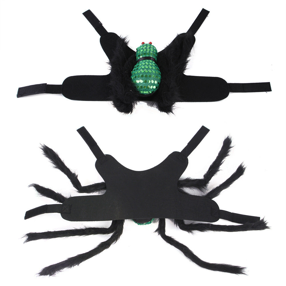 Sequined Spider Halloween Costume for Cats & Dogs