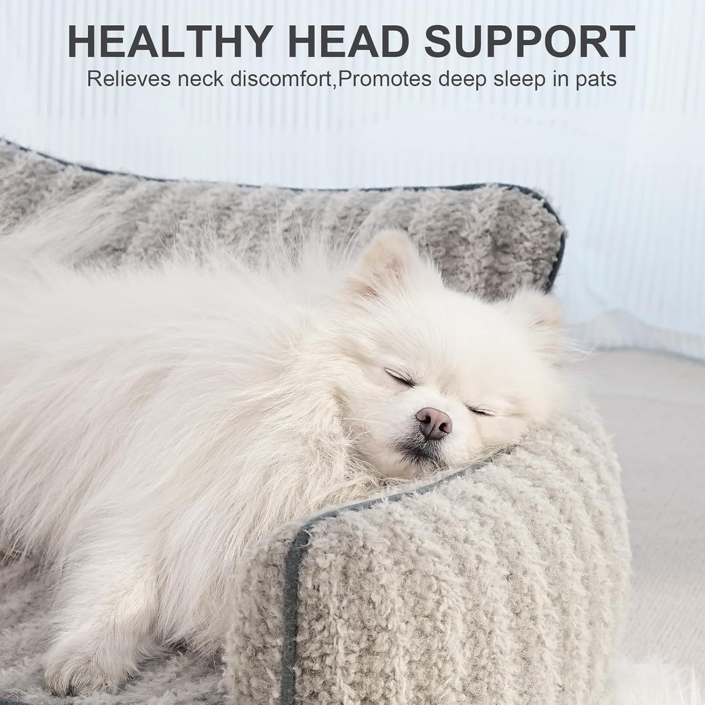 MEWOOFUN Orthopedic Sofa Bed with Removable Cover for Small Dogs & Cats