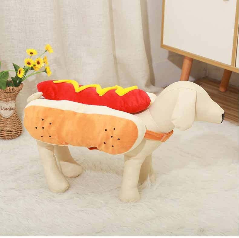 Funny Halloween Hotdog Costume for Cats & Dogs