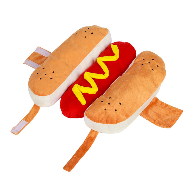 Funny Halloween Hotdog Costume for Cats & Dogs