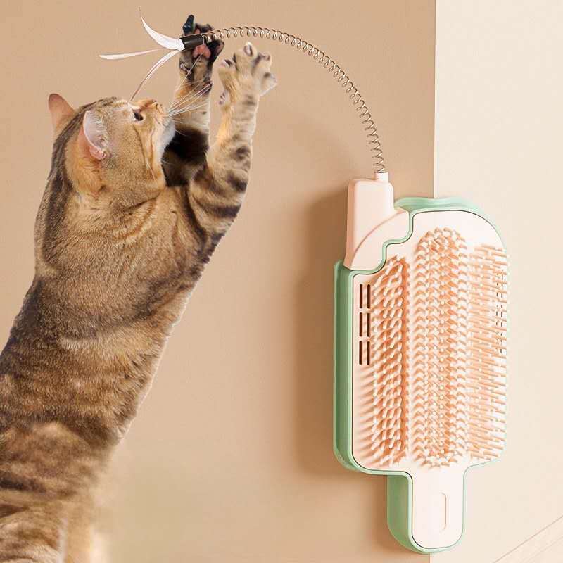 Corner Friendly Self Grooming Brush for Cats & Dogs