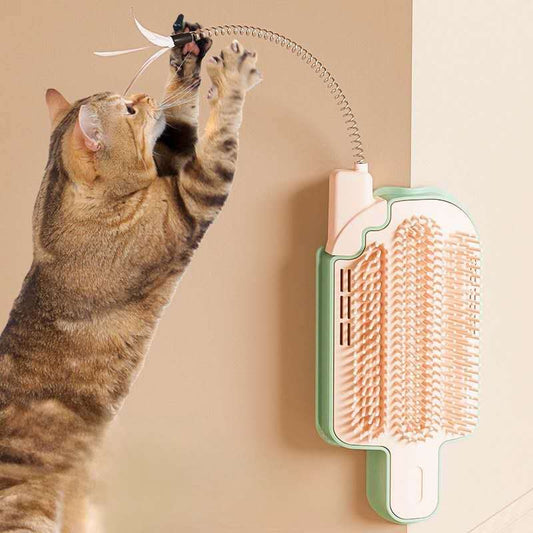 Corner Friendly Self Grooming Brush for Cats & Dogs