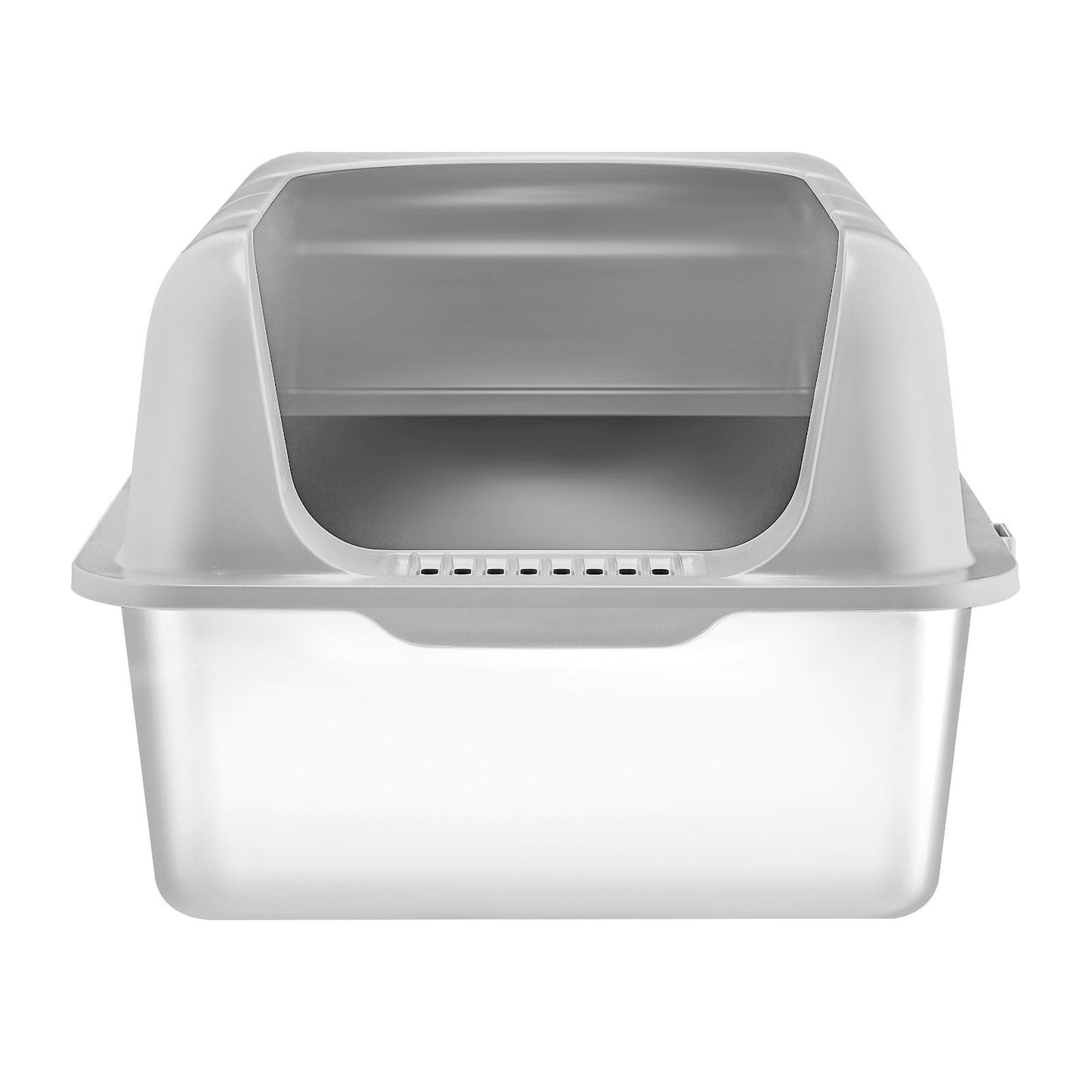 VEVOR 6 In Deep Cat Litter Box Odor-Free Litter Box With Filtering Foot Board