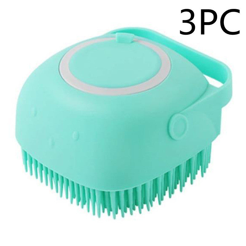 Silicone Soap Dispenser Cleaning Brush for Cats & Dogs