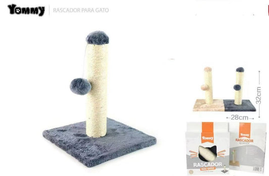 Cool Navy Blue Cat Climbing Frame & Scratching Post with Swing Toy for Cat Stimulation