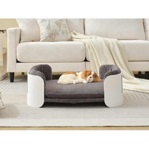 Scandinavian Style Sofa Bed, with Removable Mattress Cover for Cats & Dogs