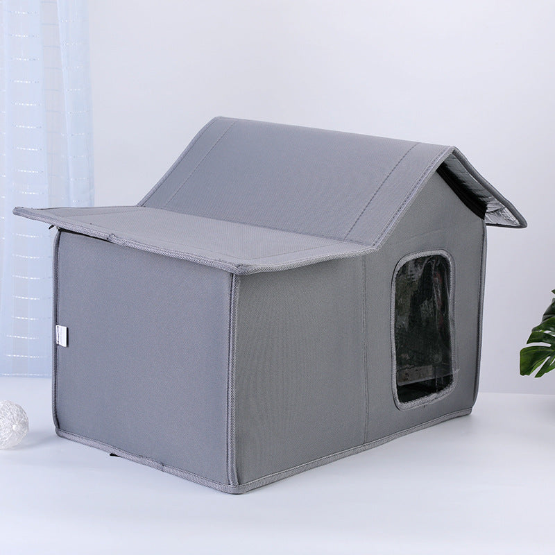 Rainproof + Windproof Portable Outdoor Home for Cats & Dogs