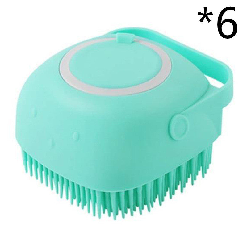 Silicone Soap Dispenser Cleaning Brush for Cats & Dogs