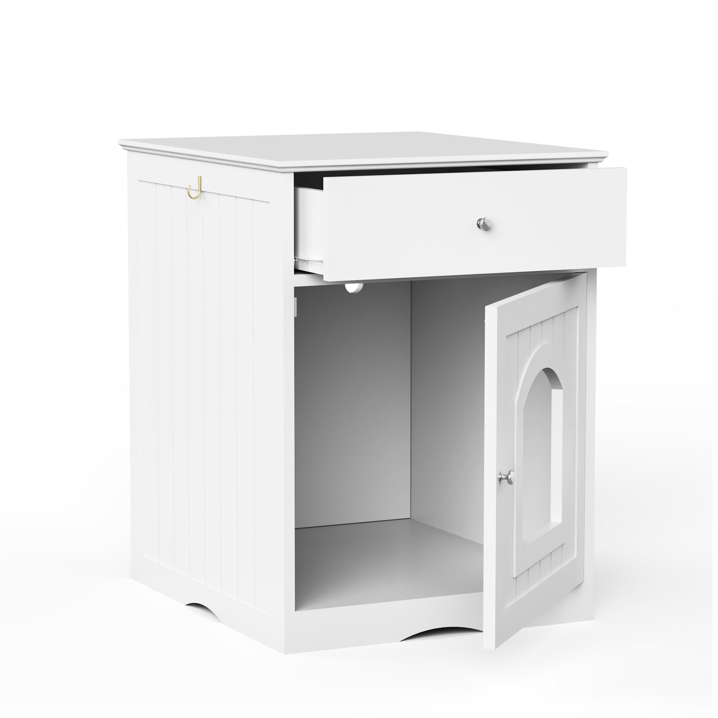 Modern Wooden Cat House Litter Box Furniture