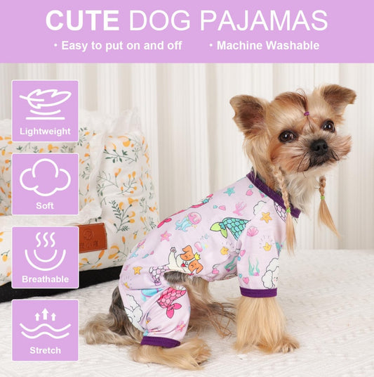 Cutesy Mermaid Pajamas for Dogs Suitable for Boys & Girls