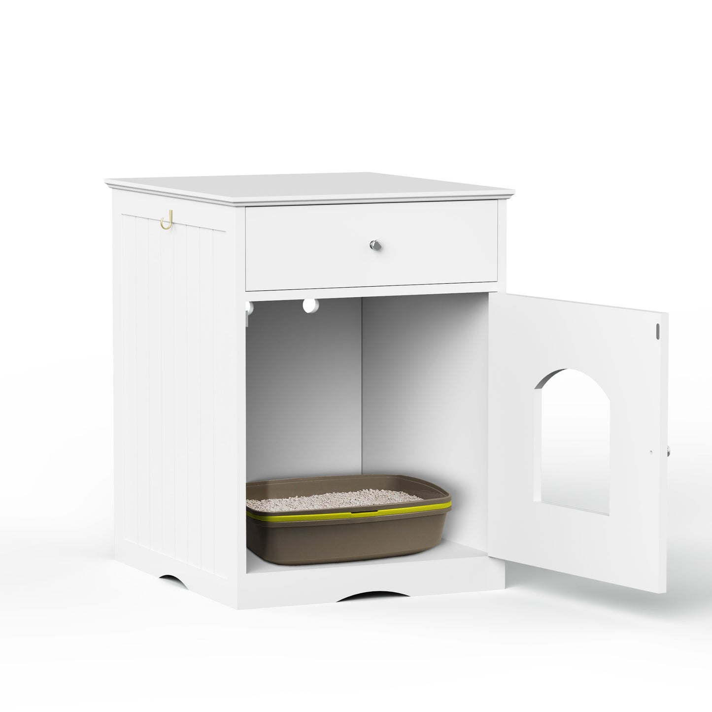 Modern Wooden Cat House Litter Box Furniture
